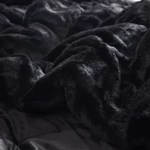 Madison Park Gia Faux Fur Comforter Mini Set