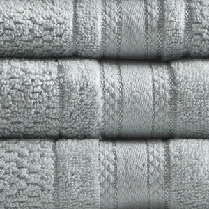Madison Park Essentials Adrien Super Soft Cotton Quick Dry Bath Towel 6 Piece Set