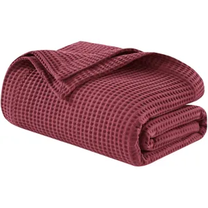 Madison Park Waffle Weave Cotton Blanket