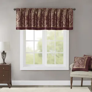 Madison Park Aubrey Jacquard Window Valance