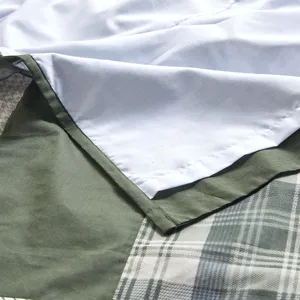 Woolrich Mill Creek Pieced Cotton Shower Curtain - Green