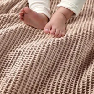 Madison Park Waffle Weave Cotton Blanket
