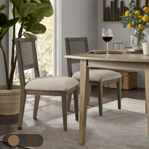 Kelly Armless Dining Chair Set of 2 - Brown