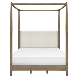 Baylor Canopy Bed Queen - Brown