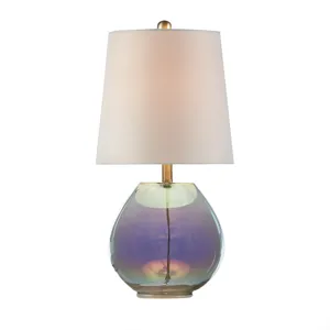 Ranier Iridescent Glass Table Lamp - Iridescent