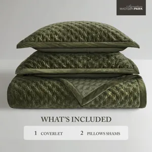 Madison Park Signature Charleston Velvet Coverlet Mini Set