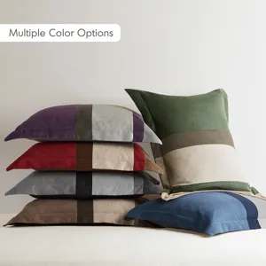Comfort Spaces Highland Stripe Pieced Faux Suede Comforter Set