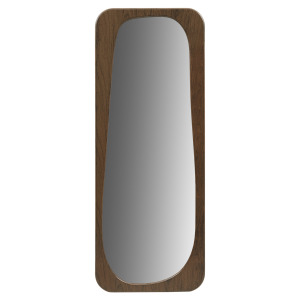 Nicole Miller Odette 23X60 Modern Full Length Floor Mirror - Walnut Brown