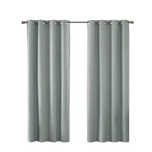SunSmart Maya Printed Heathered Blackout Grommet Top Curtain Panel