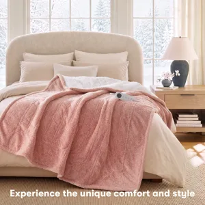 Serta Marled Dream Soft Heated Throw