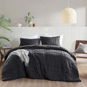 Comfort Spaces Walker Soft Washed Pleated Comforter Set