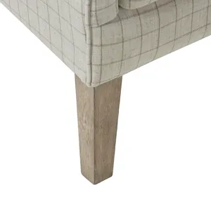 Arianna Swoop Wing Chair - Linen