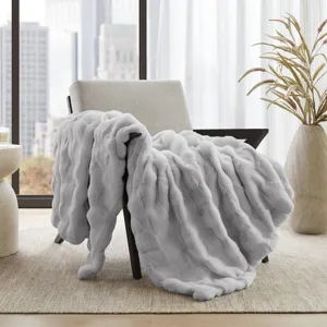 Madison Park Vivienne Faux Fur Throw
