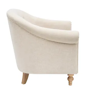Fayette Tufted Accent Arm Chair - Cream