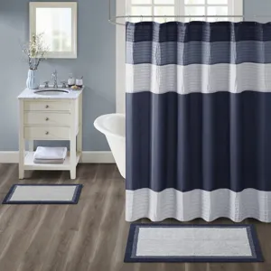 Amherst Cotton Tufted Bath Rug - Navy