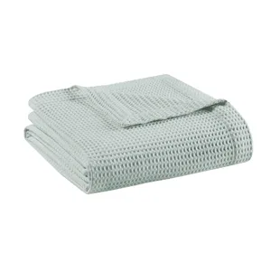 Madison Park Waffle Weave Cotton Blanket