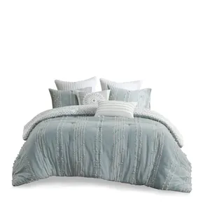 INK+IVY Kara 3 Piece Cotton Jacquard Comforter Set