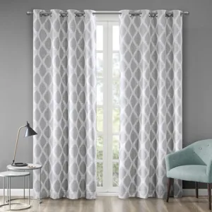 SunSmart Blakesly Printed Ikat Blackout Curtain Panel