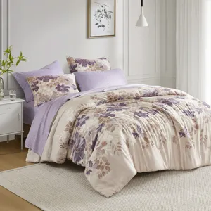 Madison Park Essentials Luna Floral Comforter Set with Bed Sheets