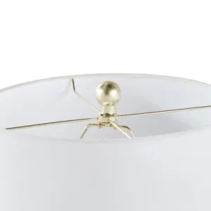 Glendale Ribbed Ceramic Table Lamp - Grey