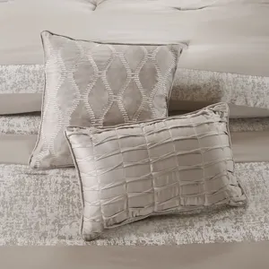 Madison Park Ava 7 Piece Chenille Jacquard Comforter Set