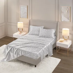 Madison Park Essentials Printed Satin Sheet Set
