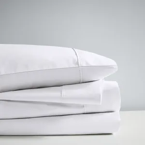 1000 Thread Count California King HeiQ Smart Temperature Cotton Blend 4 PC Sheet Set - White