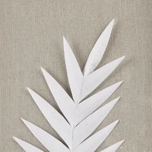 Madison Park Sabal Framed Rice Paper Palm Leaves 3-piece Shadowbox Wall Decor Set - Off-White