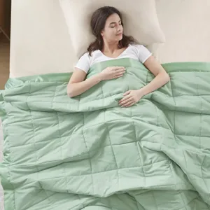 Madison Park Windom Lightweight Down Alternative Blanket with Satin Trim