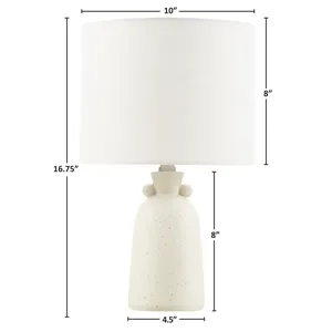 Alarid 16\" Ceramic Table Lamp - Cream