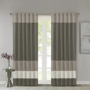 Amherst Polyoni Pintuck Curtain Panel - Natural