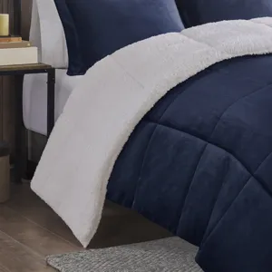 Woolrich Alton Plush to Sherpa Down Alternative Comforter Set