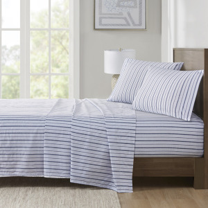 Madison Park Essentials 200 Thread Count Printed Cotton Sheet Set