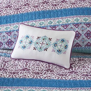 Intelligent Design Joni Reversible Quilt Set with Throw Pillows