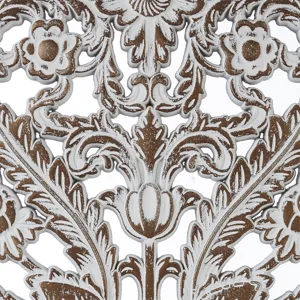 Madison Park Botanical Panel Distressed Carved Wood 2-piece Wall Decor Set