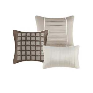 Madison Park Trinity 7 Piece Polyester Charmeuse Comforter Set