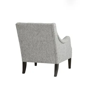 Qwen Button Tufted Accent Chair - Grey