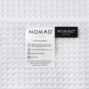 Nomad Home Plain Weave Luxury Shower Curtain - Waffle