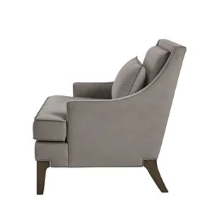 Anna Arm Accent Chair - Light Grey
