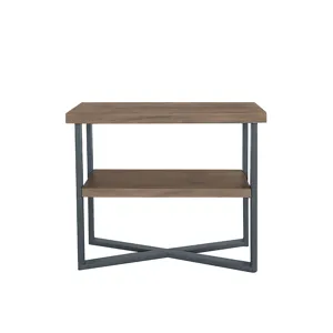Regan End Table - Wheat/Slate