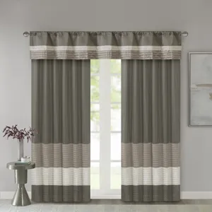 Amherst Polyoni Pintuck Curtain Panel - Natural