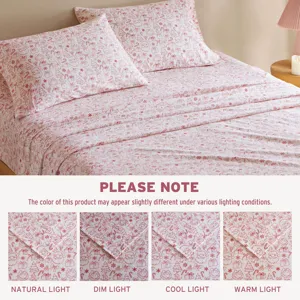 Intelligent Design Cozy Soft Cotton Flannel Printed Sheet Set