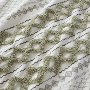 INK+IVY Imani Cotton Printed Comforter Set with Chenille