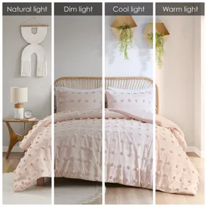 Intelligent Design Lucy Clip Jacquard Duvet Cover Set