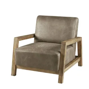 Easton Low Profile Accent Chair - Taupe/Natural