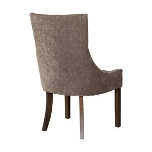 Ultra Ultra Upholstered Dining Side Chairs with wood legs (Set of 2) - Brown