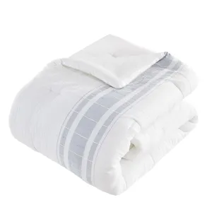Harbor House Blue Morgan 6 Piece Cotton Jacquard Oversized Comforter Set