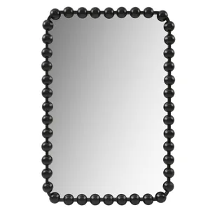 Madison Park Signature Marlowe 24X36 Rounded Rectangle Beaded Wall Mirror