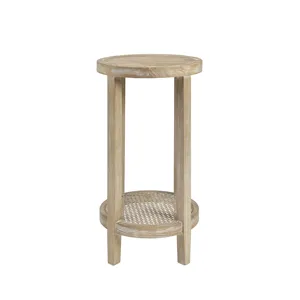 Harley Round Accent Table - Reclaimed Wheat