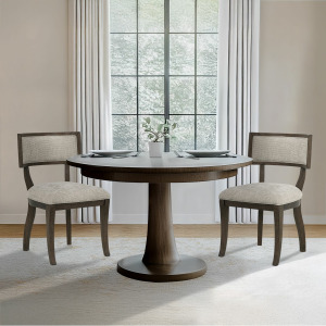 Marie Dining Chair (Set of 2) - Beige/Brown